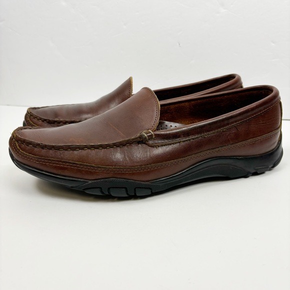 Allen Edmonds Shoes Men Size 9.5D Brown Boulder Venetian Driving Loafer - Picture 6 of 11